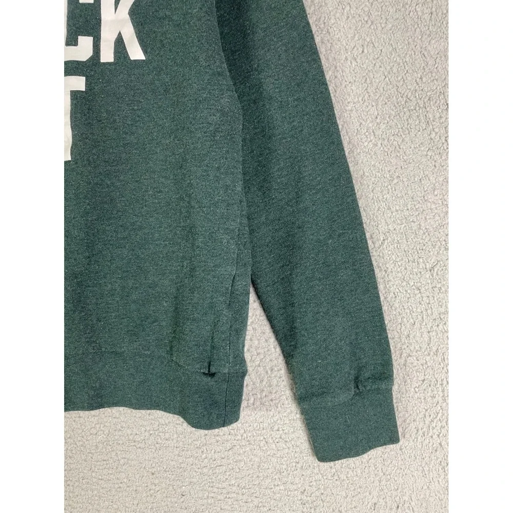 Banana Republic Knock Out‎ Crewneck Sweatshirt Dark Green Women's Small - Picture 8 of 8
